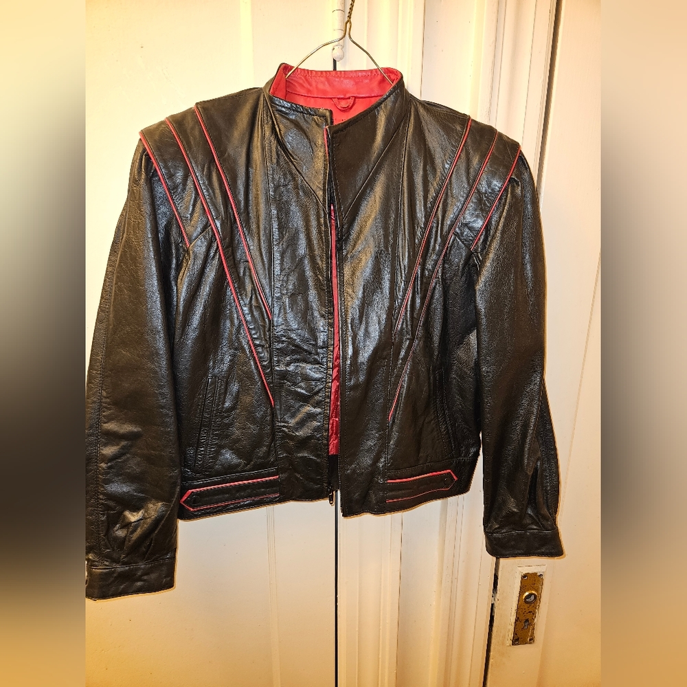 Vintage genuine leather jacket